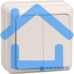 Выключатель Iek EVO20-K33-10-DC ВС20-2-0-ОКм 2кл 10А откр.уст. ОКТАВА (кремовый)