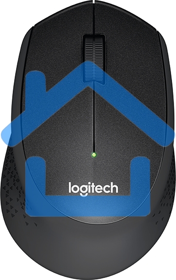 Мышь беспроводная Logitech M330 SILENT PLUS черный, 1000 dpi, радиоканал, USB, кнопки - 3