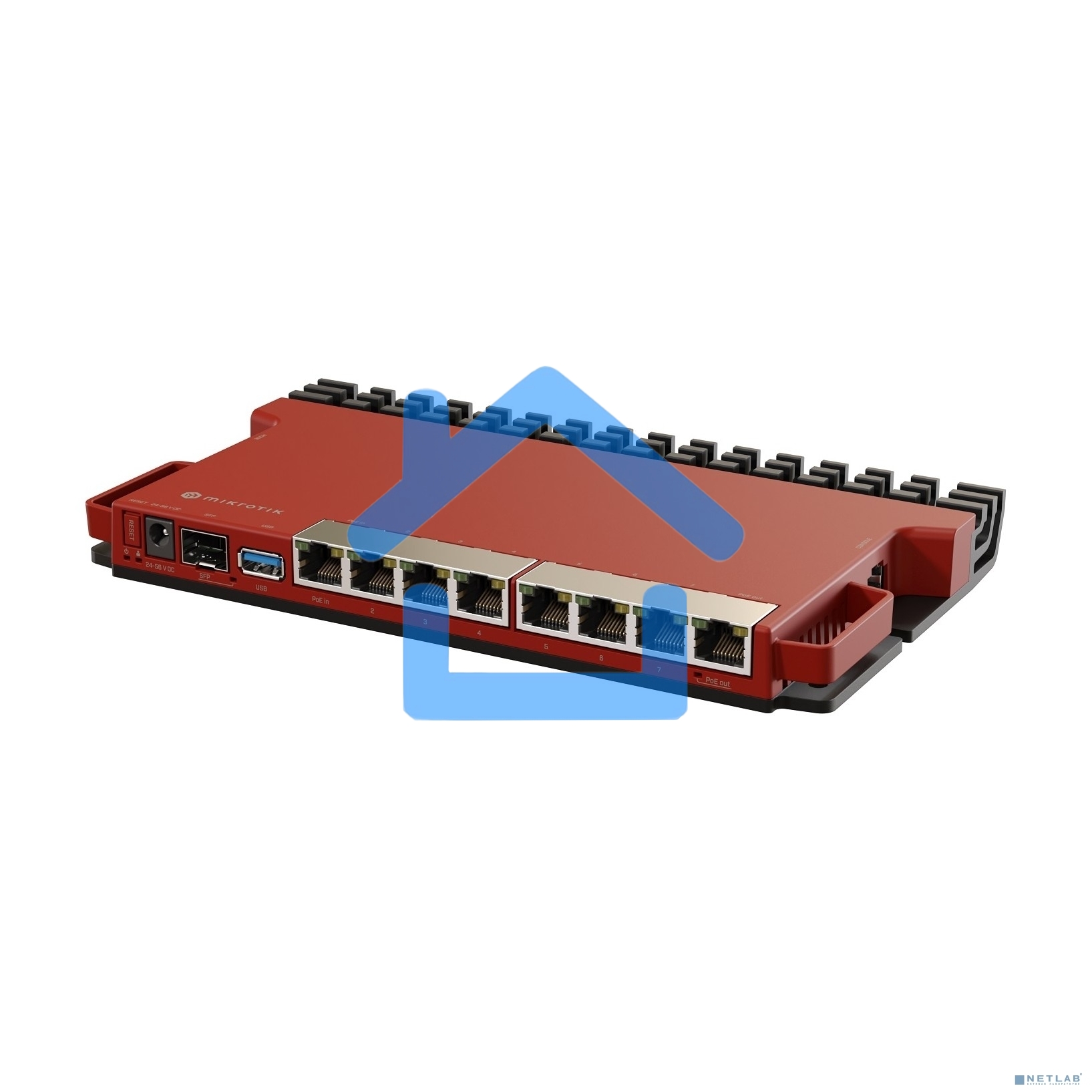 Маршрутизатор MikroTik L009UiGS-RM, 8*1Gbit, 1*SFP 2.5Gbit(вилка US)