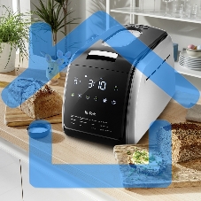 Хлебопечь Kitfort KT-305 черный/серебристый