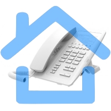 Гостиничный IP телефон Fanvil белый, 2 порта 10/100 Мбит, PoE, сменные панели логотипов, без дисплея,без б/п