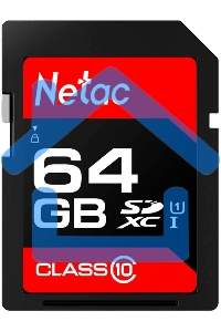 Флеш карта SDHC 64Gb Netac Class 10 UHS-I U1 P600 NT02P600STN-064G-R