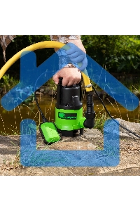 Дренажный насос СИБРТЕХ для грязной воды СДН450-35, 450 Вт, напор 5,5 м, 8000 л/ч 97263