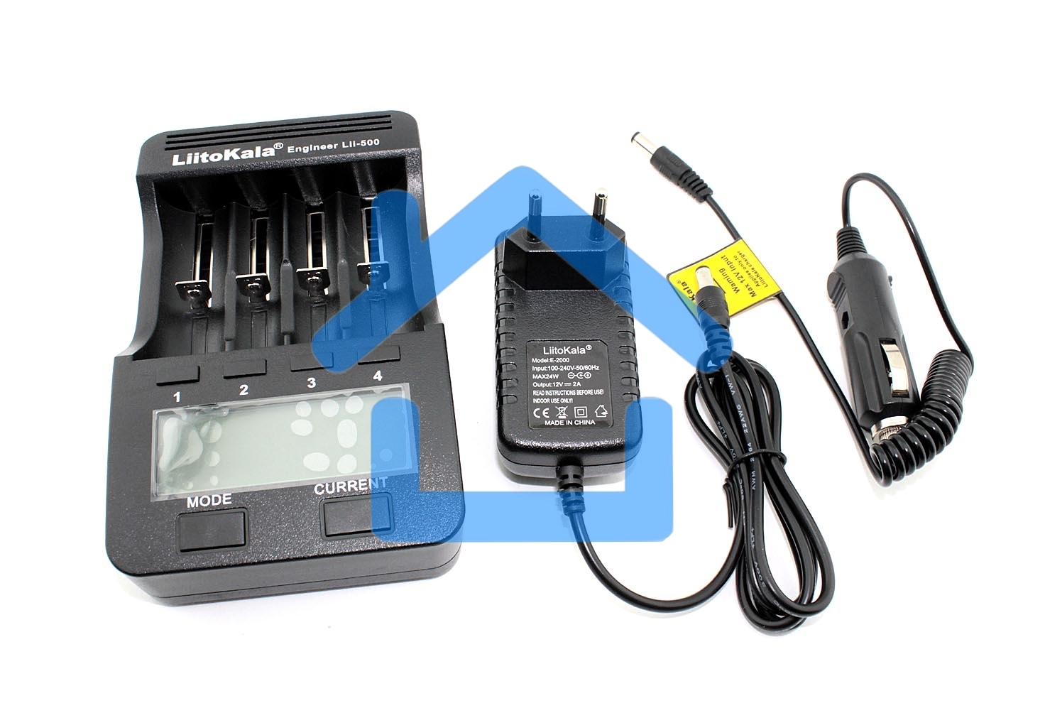Зарядное устройство LiitoKala Lii-500 + CAR charger 12V