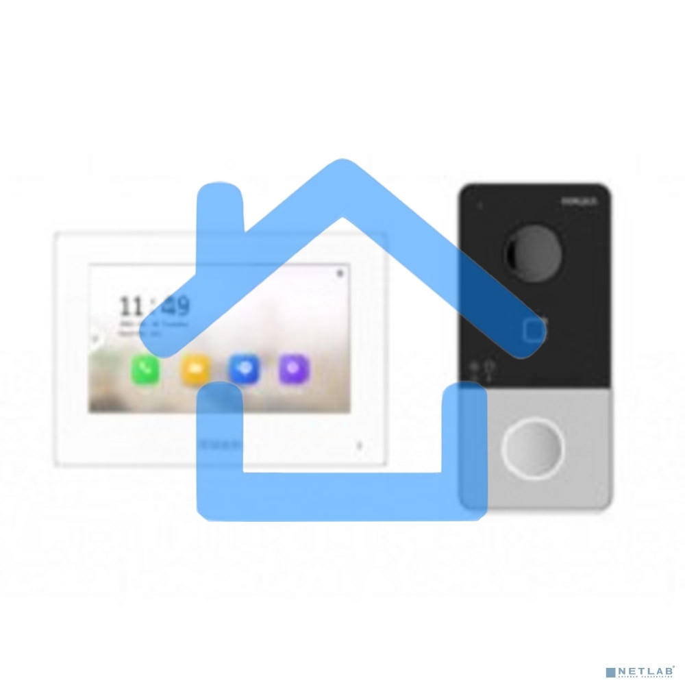 Комплект IP-видеодомофона HiWatch DS-D100IKWF(B)