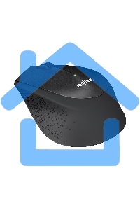 Мышь беспроводная Logitech M330 SILENT PLUS черный, 1000 dpi, радиоканал, USB, кнопки - 3