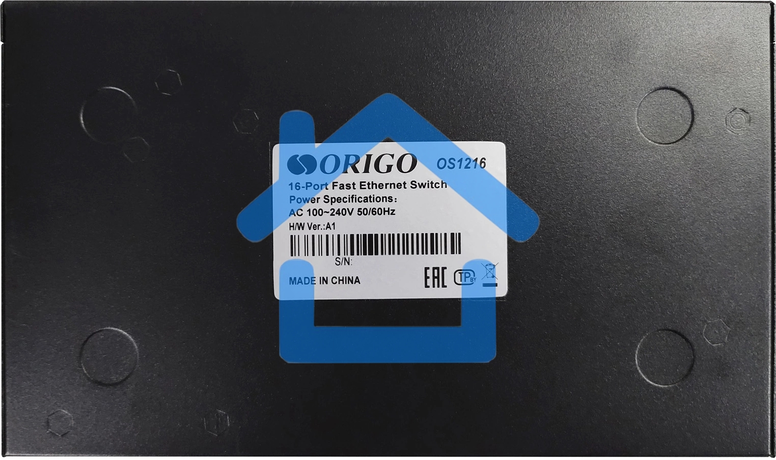 Неуправляемый коммутатор ORIGO OS1216/A1A 16x100Base-TX, корпус металл