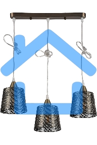 Светильник Hiper Wink H229-3 подвес. цв.св.:белый бронзовый