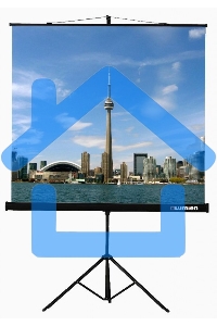 Экран на треноге Lumien 200x200см Eco View LEV-100103 1:1 напольный рулонный