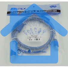 Кабель HDMI Ver.1.4 синий/белый jack HDMI19 (m)/HDMI19 (m) 1.8м феррит.кольца позолоченные контакты