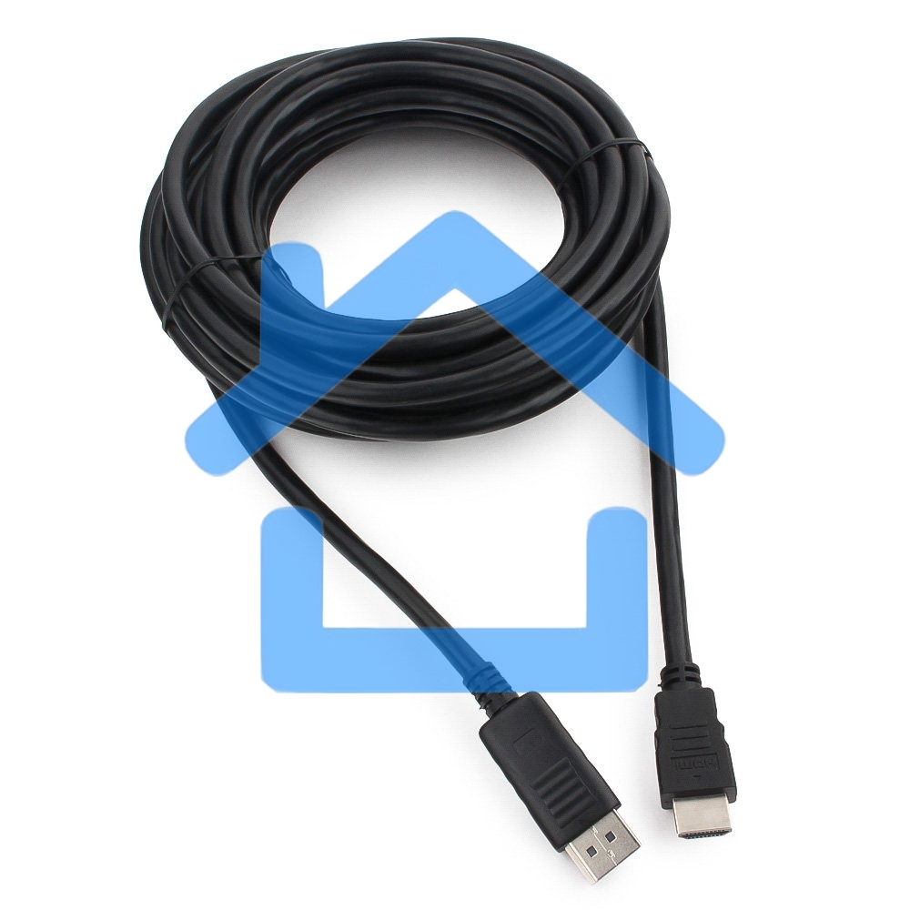 Кабель Cablexpert DisplayPort->HDMI, 7.5м, 20M/19M, черный, экран, пакет 