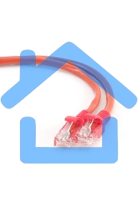 Патч-корд UTP Cablexpert кат.5e, 0.5м, литой, многожильный (красный)