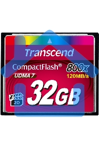 Флеш карта CF 32Gb Transcend, 800X