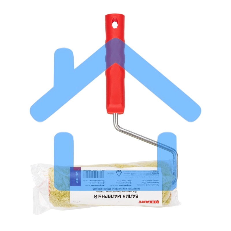 Валик Rexant полиакрил зеленый, ворс 18 мм, ширина ролика 180 мм, Ø 42 мм, бюгель 8 мм серия 