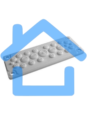 Ввод кабельный пластик V0 UL94. (25 отв.) IP65 ДКС R5HTC25