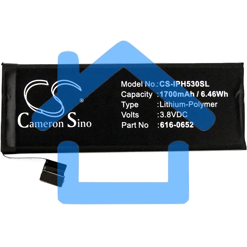 Аккумулятор CameronSino CS-IPH530SL для iPhone 5S 3.8V / 1700mAh / 6.46Wh