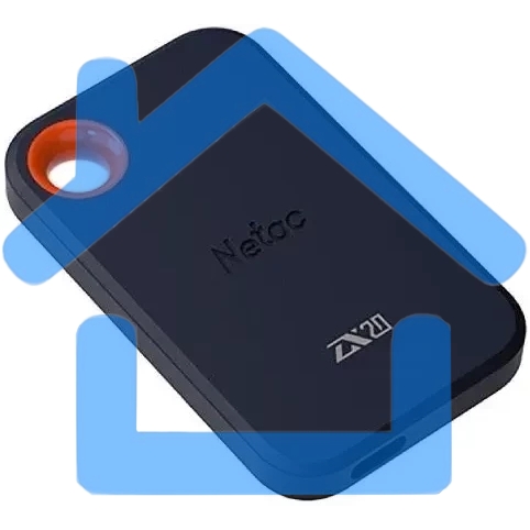 Флеш диск Netac ZX20 2Tb USB 3.2 Gen 2 Type-C External SSD, R/W up to 2000MB/1800MB/s, with USB C to A cable and 20Gbps USB C to C cable 5Y wty