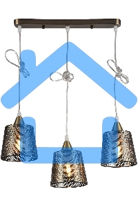 Светильник Hiper Wink H229-3 подвес. цв.св.:белый бронзовый