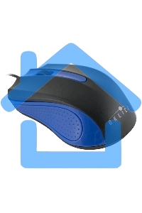Мышь проводная Oklick 225M черный/синий, 1200 dpi, USB, кнопки - 3