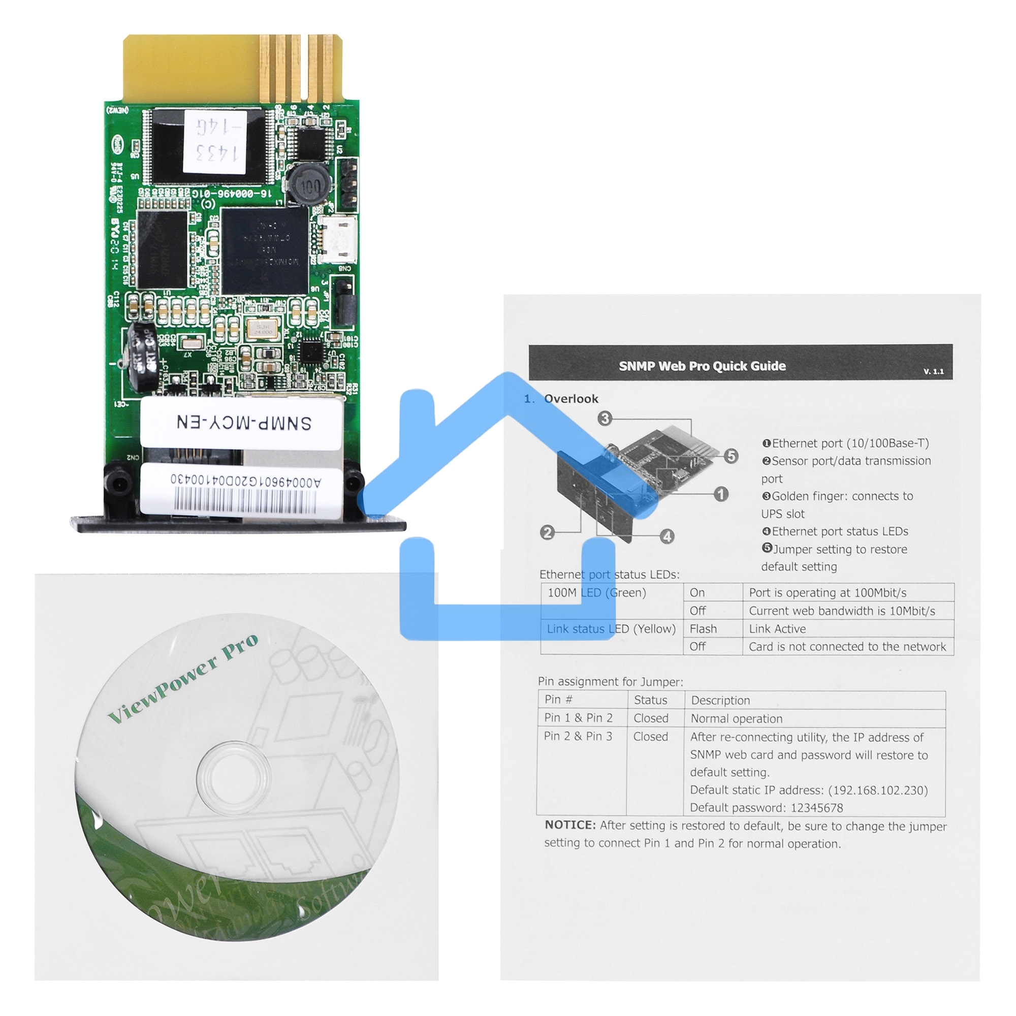 Модуль Ippon 1180661 SNMP card Innova RT33