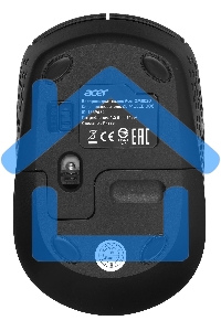 Мышь беспроводная Acer OMR020 черный, 1200 dpi, радиоканал, USB, кнопки - 3