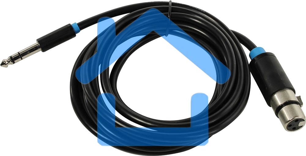 Кабель Vention аудио Jack 6.5 M/XLR F - 3м