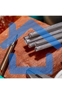 Припой пруток ПОС-61, Ø8мм, длина 400мм, ГОСТ 21931-76, олово 61%, свинец 39% (упак. 5 кг) Rexant