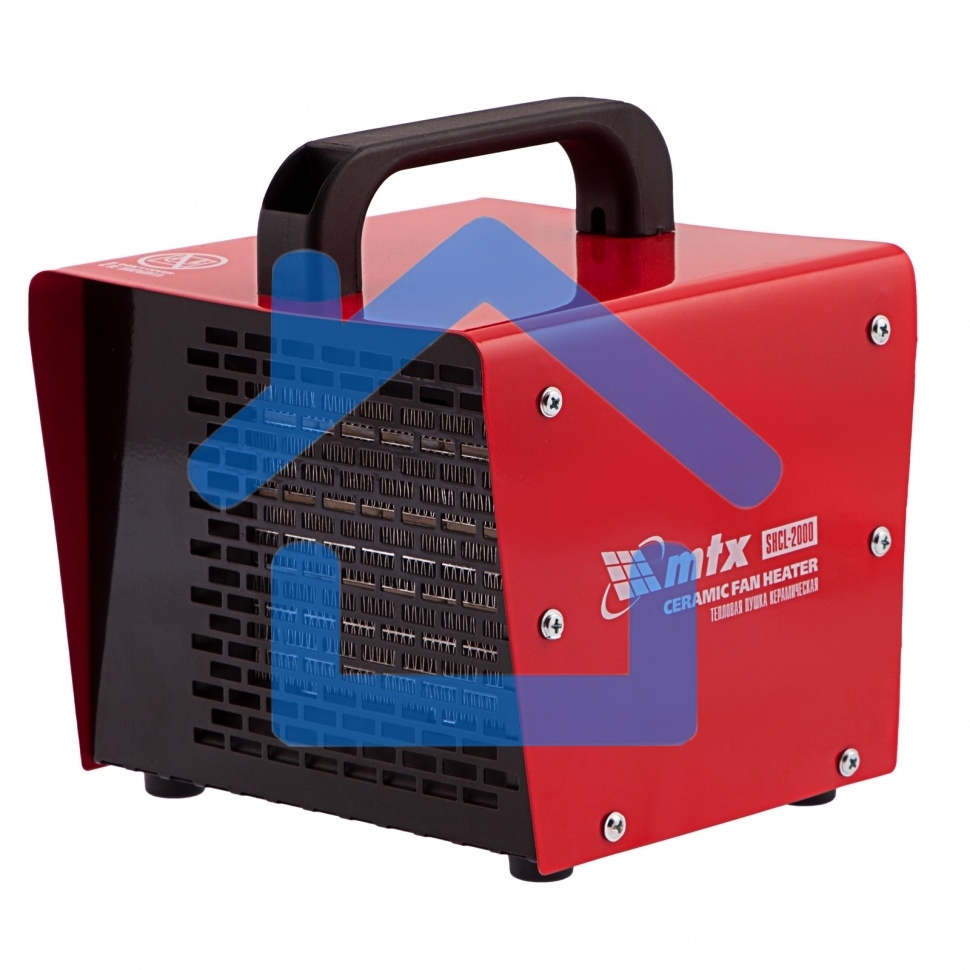 Тепловая пушка керамическая MTX SHCL-2000, квадратная, 230 В, 125 м3/ч, 1/2 кВт