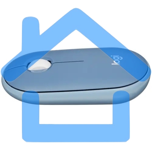 Мышь беспроводная Logitech Pebble M350 синий, 1000 dpi, радиоканал, Bluetooth, USB, кнопки - 3
