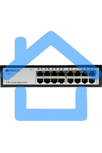 Неуправляемый коммутатор ORIGO OS1216/A1A 16x100Base-TX, корпус металл