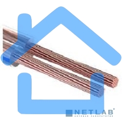 Кабель акустический Rexant 2х1,50 мм², прозрачный BLUELINE, мини-бухта 10 м 01-6206-3-10