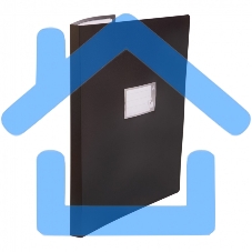 Папка с 20 прозрачными вкладками Бюрократ -BPV20A3BLACK A3, пластик, 0.8мм, черный