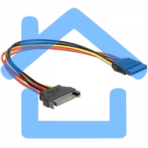 Удлинитель кабеля питания SATA Cablexpert CC-SATAMF-02, 15pin(M)/15pin(F), 50см