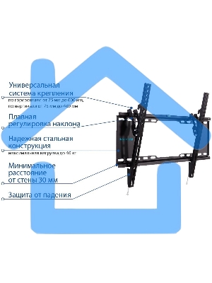 Кронштейн для телевизора Kromax IDEAL-102 черный 32