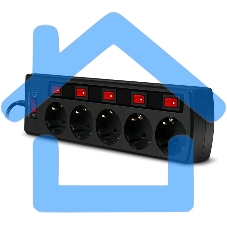 Сетевой фильтр Sven SF-05PL 3,0 м (5 розеток) черный 