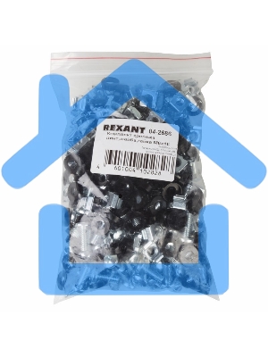 Комплект крепежа винт+шайба+гайка M6x16