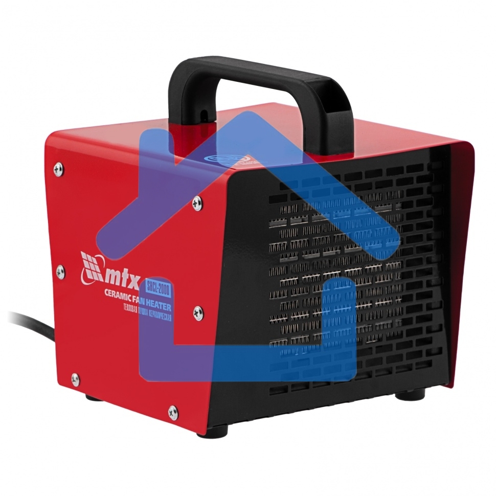 Тепловая пушка керамическая MTX SHCL-2000, квадратная, 230 В, 125 м3/ч, 1/2 кВт