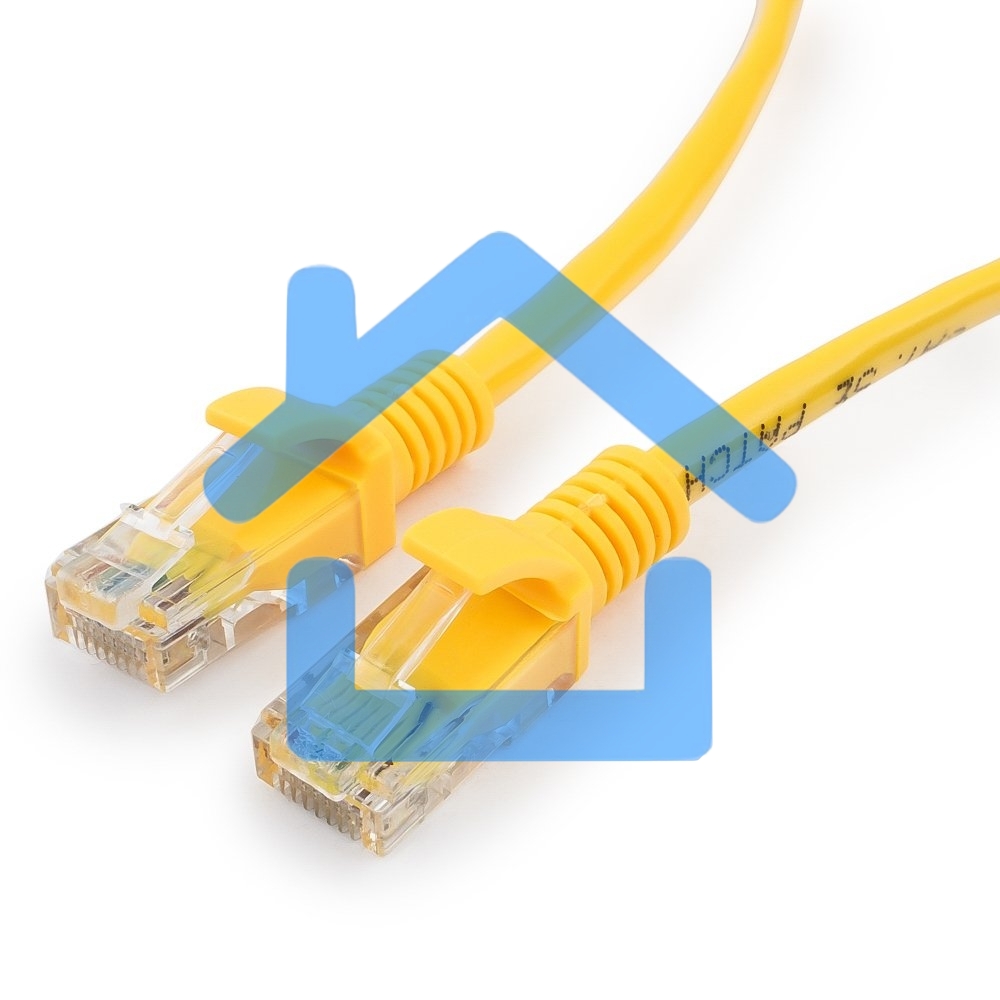 Патч-корд UTP Cablexpert кат.5e, 0.5м, литой, многожильный (желтый)