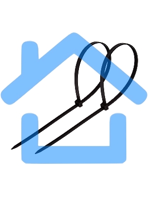 Хомут-стяжка кабельная нейлоновая Rexant 300 x4,8 мм, черная, упаковка 100 шт.