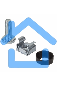 Комплект крепежа винт+шайба+гайка M6x16