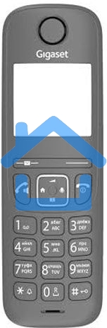 Дополнительная трубка Dect Gigaset AS690HX черный для AS690