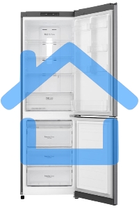 Холодильник LG GA-B419SDJL серый двухкамерный 223/79л морозилка снизу, No Frost