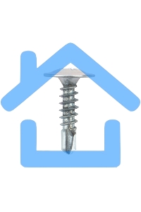 Саморез с прессшайбой KRANZ ПШС сверло 4.2х16, короб (200 шт./уп.)