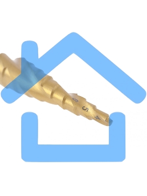 Сверло Matrix ступенчатое,4-5-6-7-8-9-10-11-12 мм, HSS, спиральный проф.