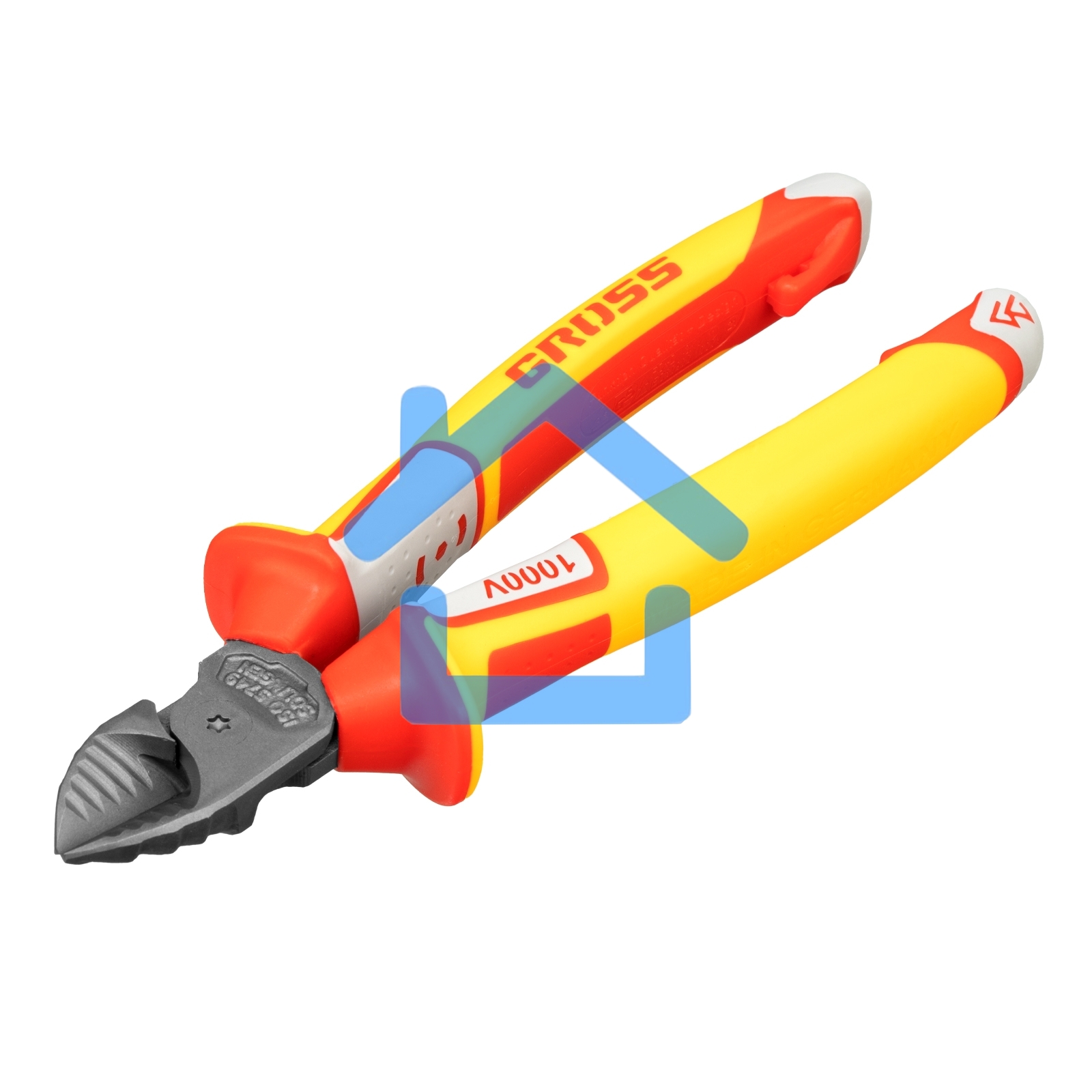 Бокорезы GROSS 17582 диэлектрические рукоятки до 1000в трехкомпонентные рукоятки 180мм