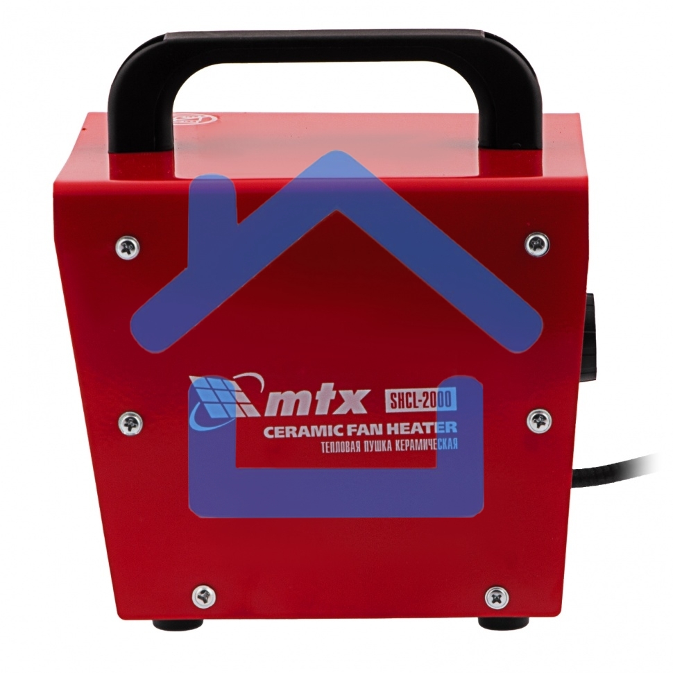 Тепловая пушка керамическая MTX SHCL-2000, квадратная, 230 В, 125 м3/ч, 1/2 кВт