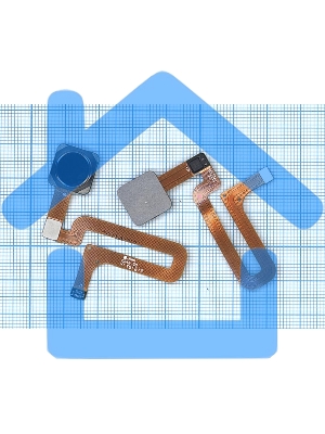 Шлейф со сканером отпечатка пальца для Xiaomi Mi 4S черный