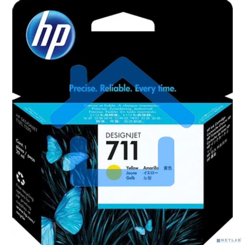 Картридж струйный HP №711 CZ132A желтый для HP DJ T120/T520 (29мл)