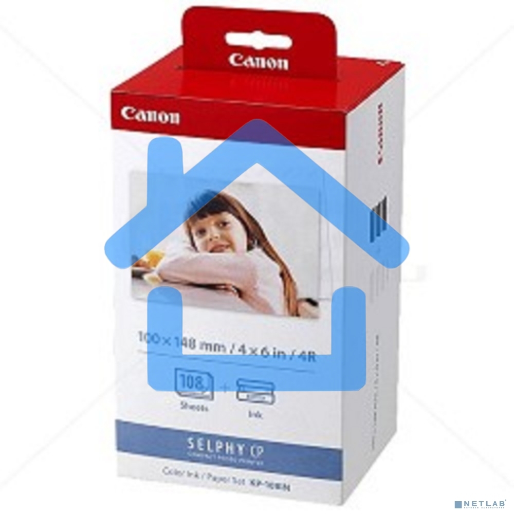 Набор для печати Canon KP-108IN 3115B001 10x15/108л./белый для сублимационных принтеров