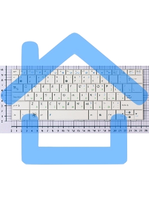Клавиатура для ноутбука Asus Eee PC 1005HA 1008HA 1001HA 1001px белая